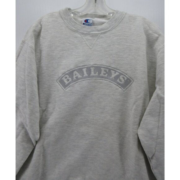 VINTAGE Champion Sweatshirt XL Pullover Embroidered Baileys 90s NEW - Picture 2 of 13